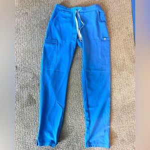 Figs Yola Skinny Scrub Pants Ceil Blue
